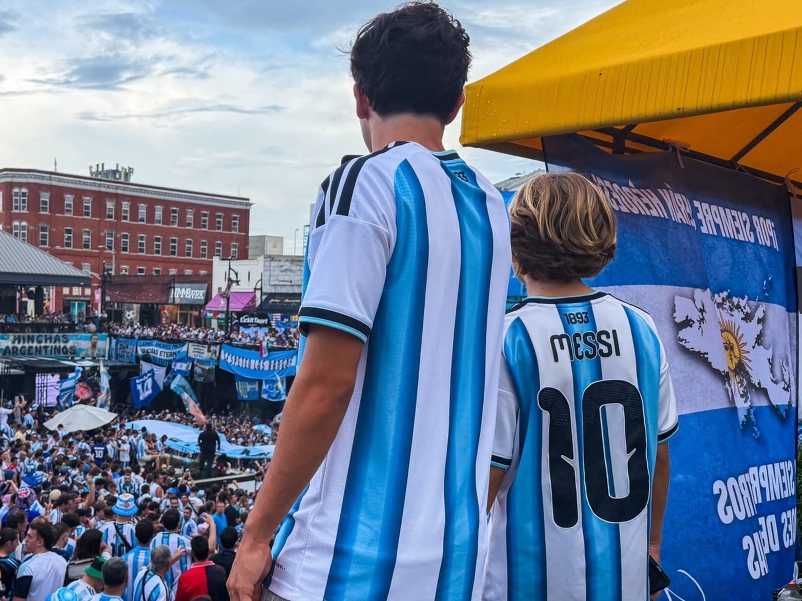 Banderazo argentino en Atlanta.
