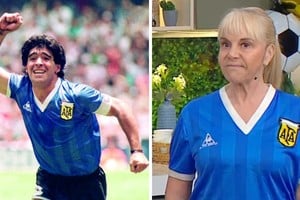 Claudia Villafañe mostró la camiseta original de Maradona y contó un detalle desconocido.