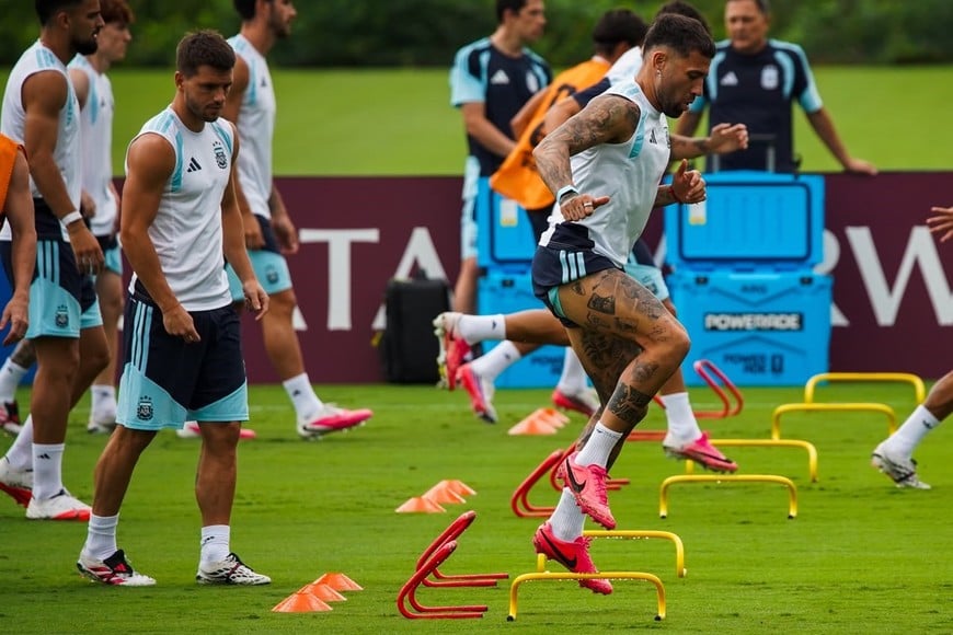 En fotos: el entrenamiento abierto de Argentina en la previa a las semifinales