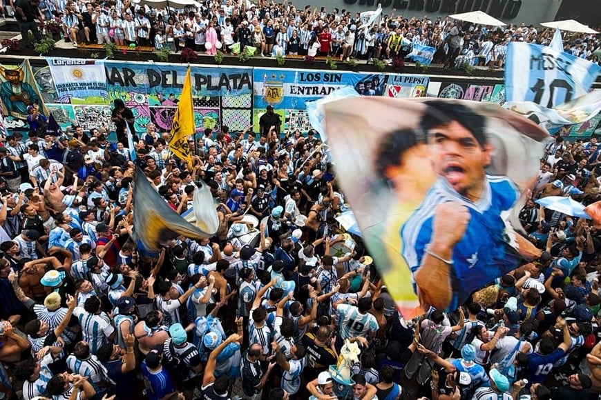 Banderazo argentino. Foto: Fernando Nicola