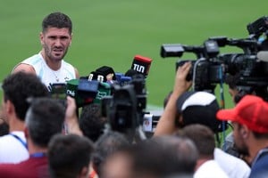 Rodrigo De Paul habló antes del último entrenamiento de Argentina en Atlanta. Foto: Reuters