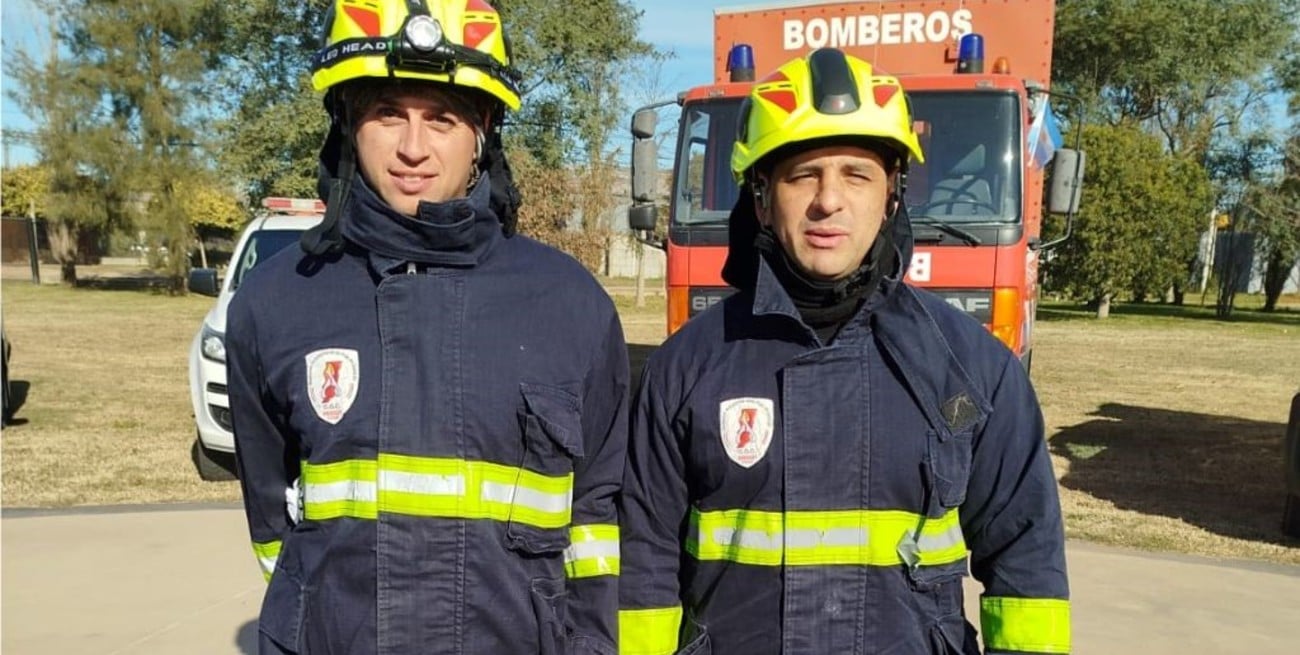 Emanuel Pinatti, de Malabrigo, y Darío Rojas, de Villa Ocampo, dos norteños en la operación internacional. Foto: Gentileza