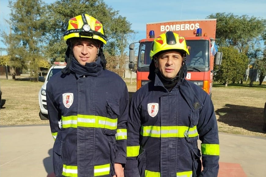 Emanuel Pinatti, de Malabrigo, y Darío Rojas, de Villa Ocampo, dos norteños en la operación internacional. Foto: Gentileza