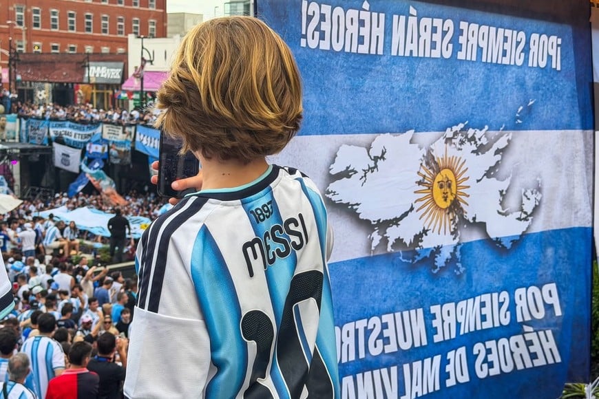 Banderazo argentino. Foto: Fernando Nicola