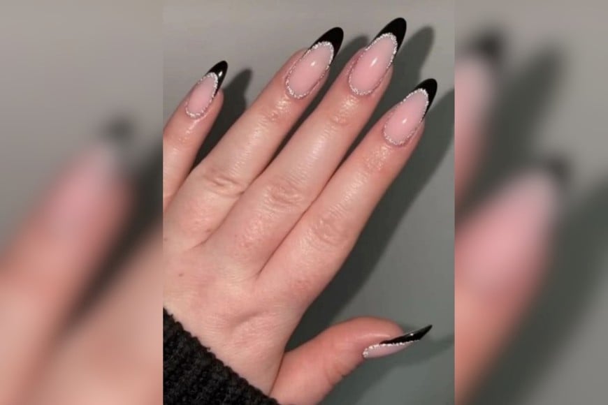 Minimalismo y glamour se unen en las uñas esmoquin, el estilo del momento.