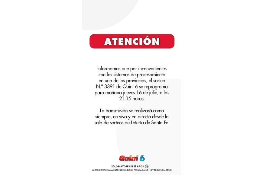 Fuente: Lotería de Santa Fe