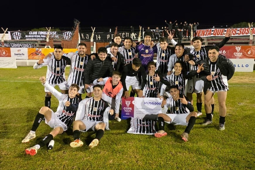 Timbuense dio el golpe en Las Parejas y está en octavos de final. Foto: Prensa Copa Santa Fe.