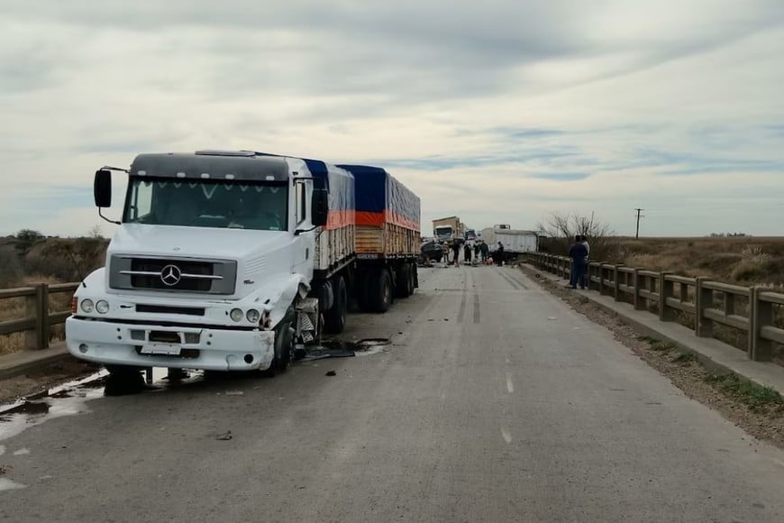 El siniestro ocurrió sobre el puente del arroyo Corralito.