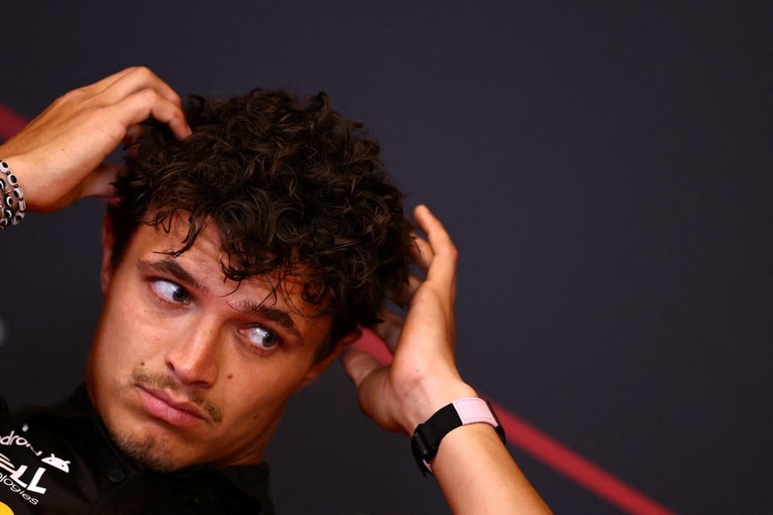 Formula One F1 - Monaco Grand Prix - Circuit de Monaco, Monaco - June 4, 2026
McLaren's Lando Norris during the press conference REUTERS/Manon Cruz TPX IMAGES OF THE DAY