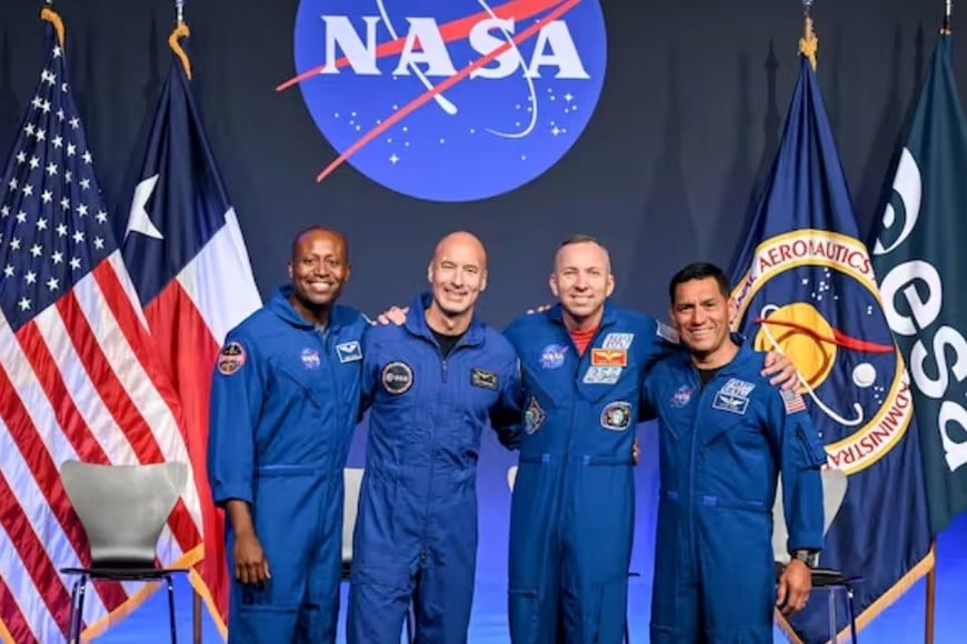 La NASA presentó oficialmente a los cuatro astronautas que integrarán la histórica misión Artemis III Creditos: NASA