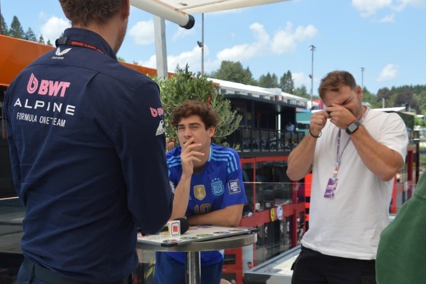 Franco Colapinto llegó al Gran Premio de Bélgica
