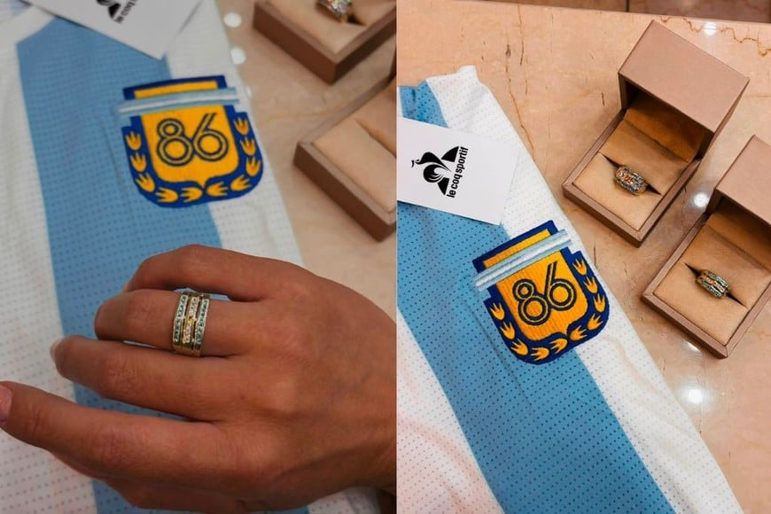 Joyería El Rubí diseñó una colección inspirada en esa pasión: anillos realizados en plata 925 y en oro de 18 quilates, con los colores de nuestra bandera.