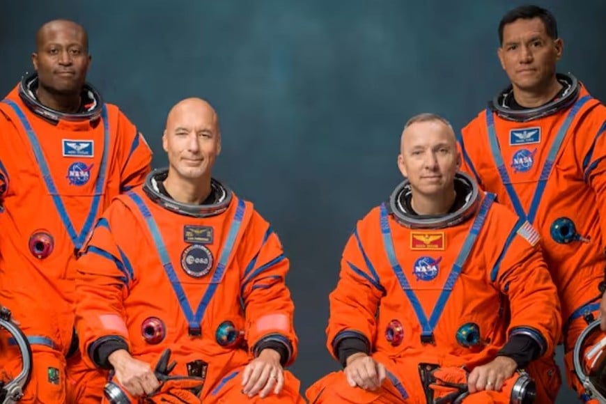 La tripulación está compuesta por el comandante Randy Bresnik, el piloto Luca Parmitano y los especialistas de misión Andre Douglas y Frank Rubio Creditos: NASA