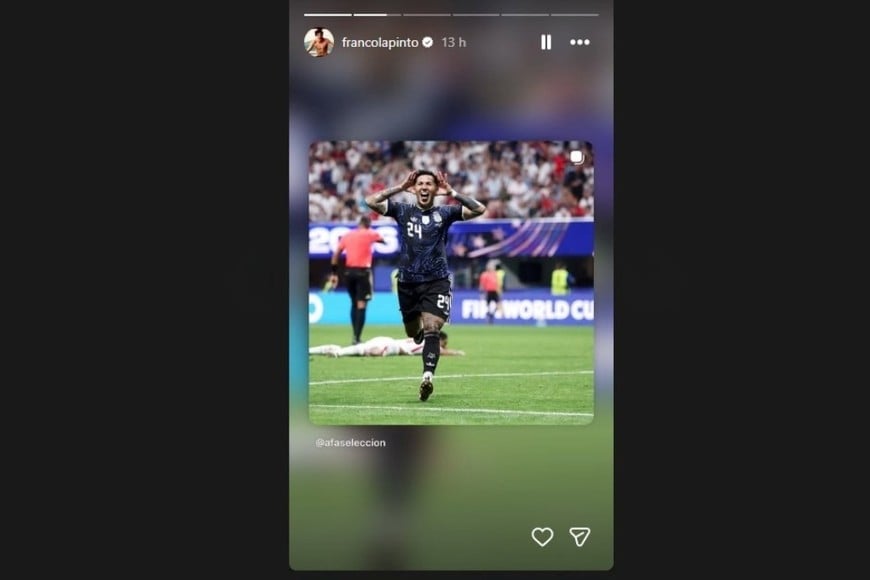 El piloto celebró la clasificación a la final del Mundial.