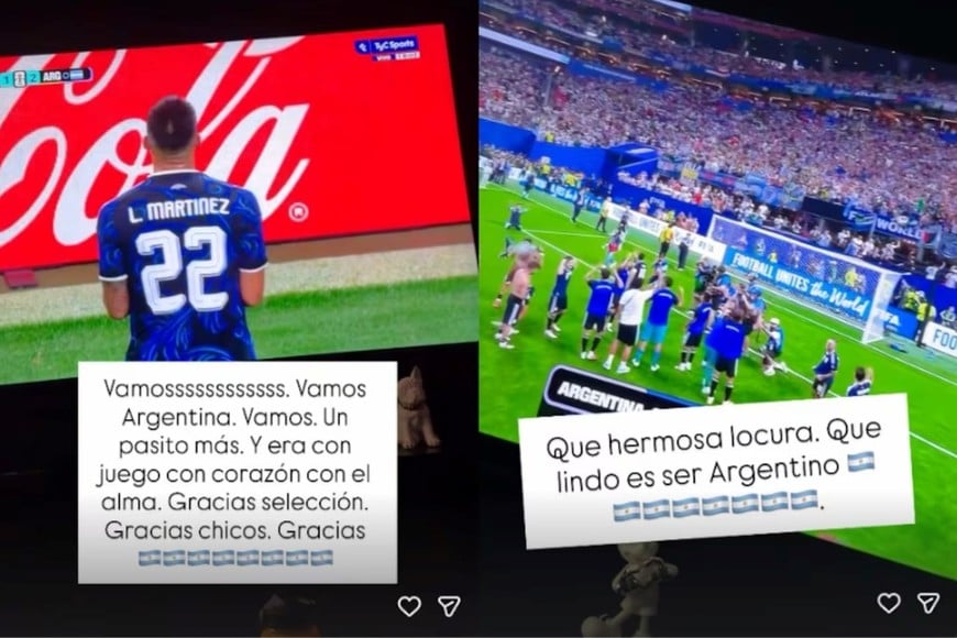 El exfutbolista de la Selección publicó varios posteos.