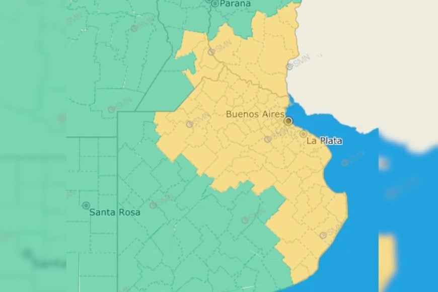 Las zonas están afectadas por la alerta.