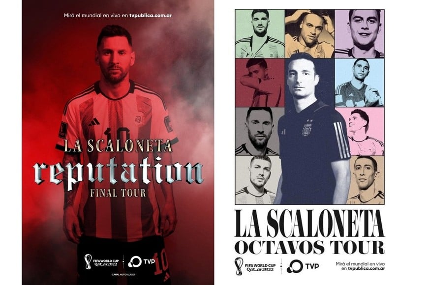 Los edits de la TV Pública en el Mundial 2022.