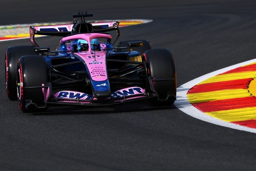 El accidente de Gasly marcó el cierre de la FP2 en Spa-Francorchamps.