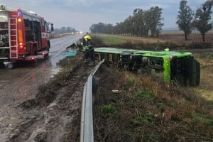Un grave accidente de tránsito se registró este viernes por la mañana sobre la Ruta Nacional 7,