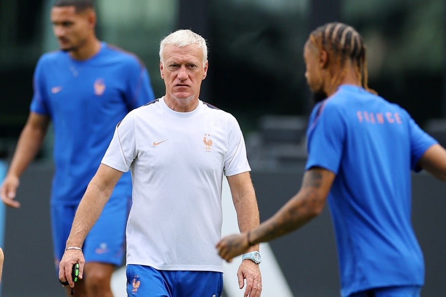 Soccer Football - FIFA World Cup 2026 - France Training - Inter Miami CF Training Facility, Fort Lauderdale, Florida, U.S. - July 17, 2026
France coach Didier Deschamp during training REUTERS/Carlos Barria