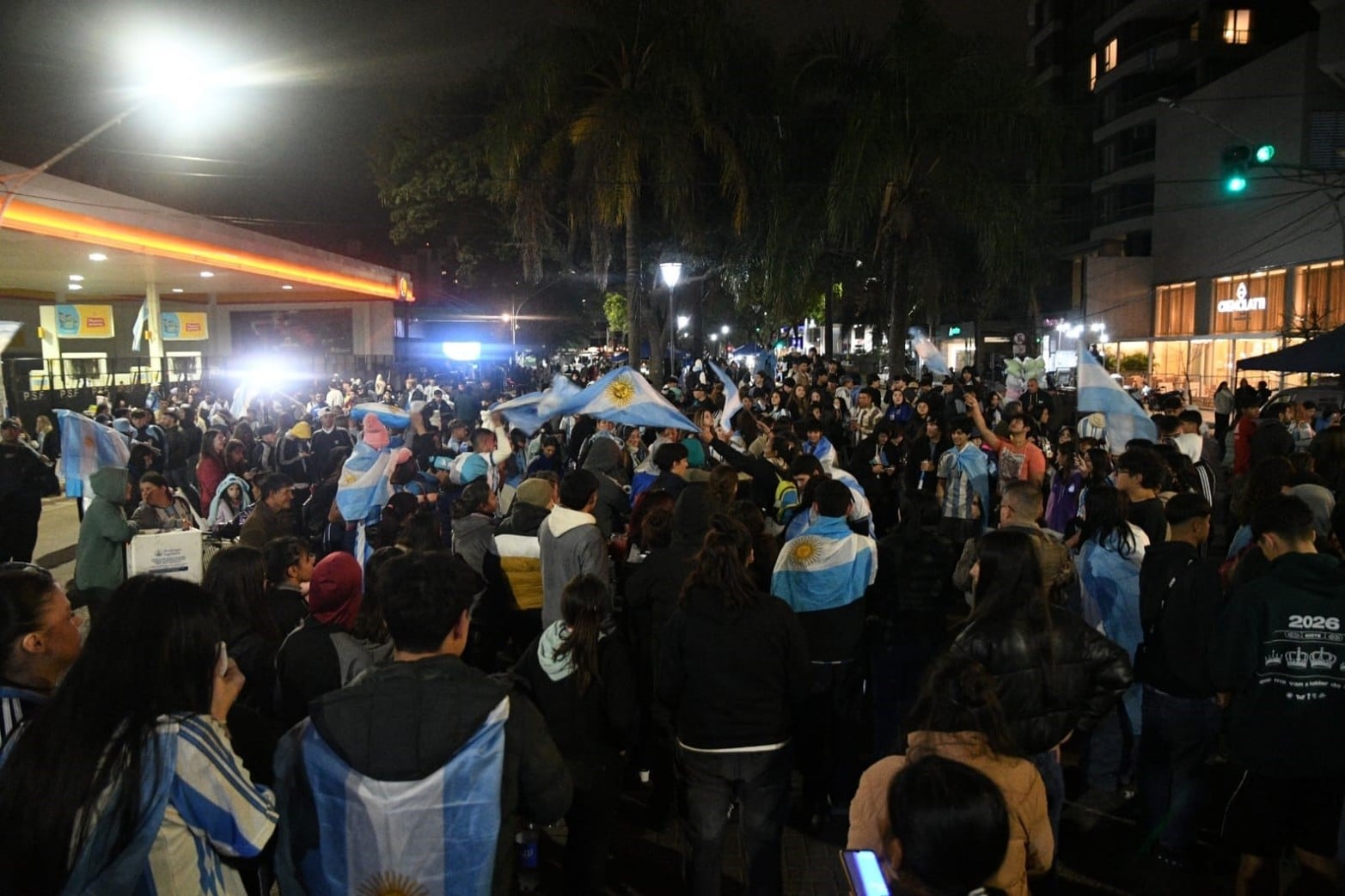 Así vivieron los santafesinos viveron la final del mundo.
