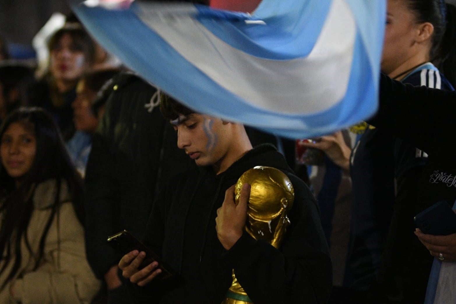 Así vivieron los santafesinos viveron la final del mundo.