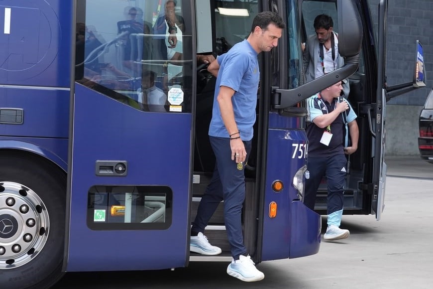 Lionel Scaloni | Argentina llegó al MetLife Stadium. Foto: Fernando Nicola