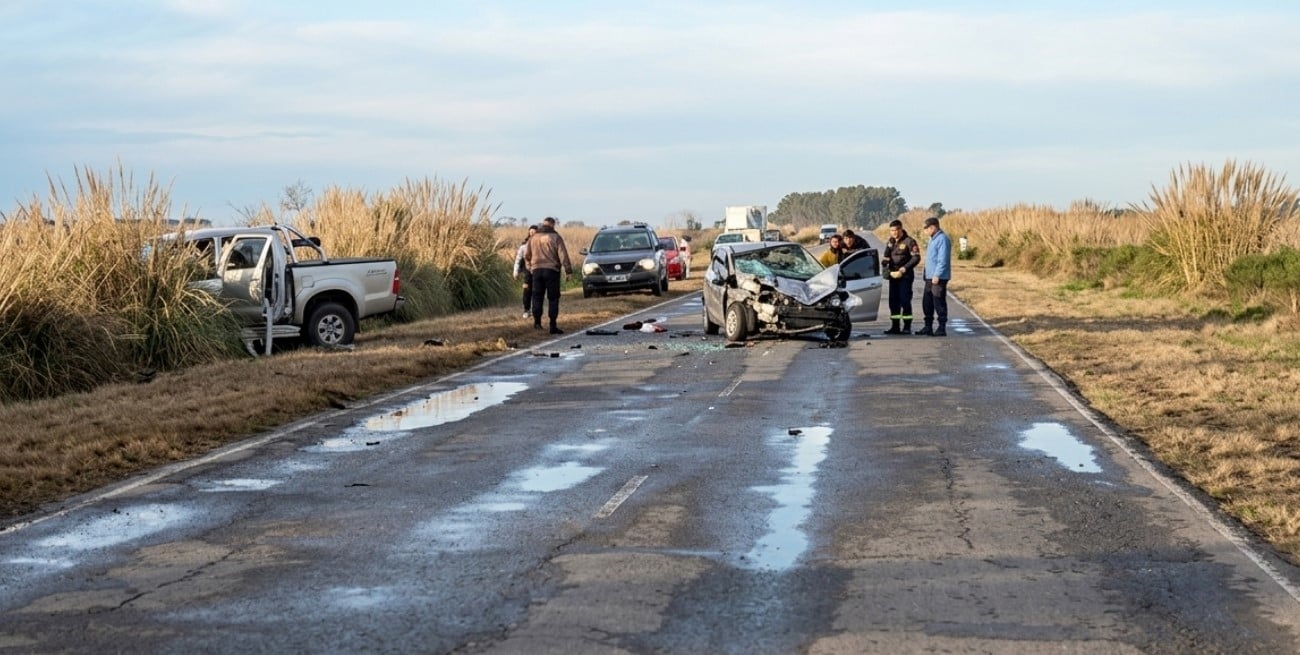 Tragedia en la ruta 14: dos personas murieron tras un choque frontal cerca de Christophersen
