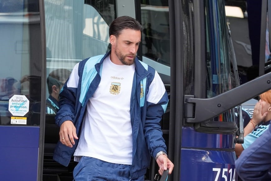 Nicolás Tagliafico | Argentina llegó al MetLife Stadium. Foto: Fernando Nicola