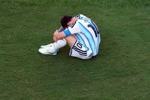 Messi, destruido tras perder la Final del Mundial 2026. Foto: Reuters