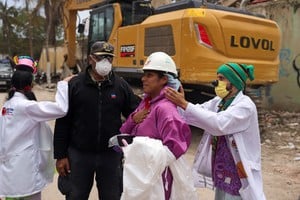Payamédicos voluntarios en La Guaira este fin de semana. Reuters.