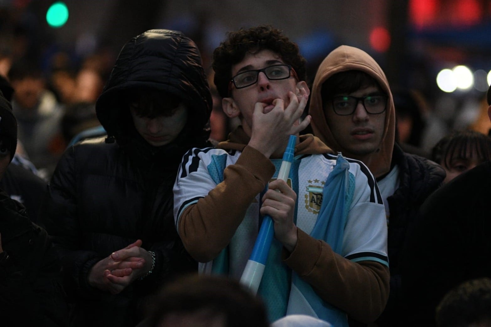 Así se vivió el partido la final del Mundial en Santa Fe.