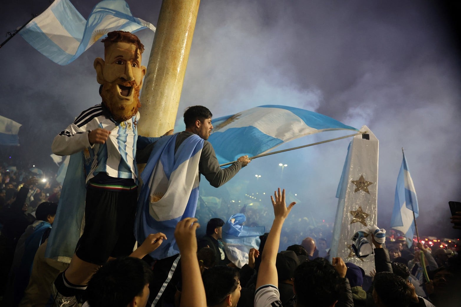 La locura de los hinchas.
