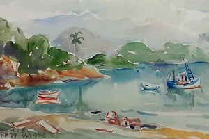 Una de las obras de Puccinelli inspiradas en Paraty. Foto: Gentileza AG Arte