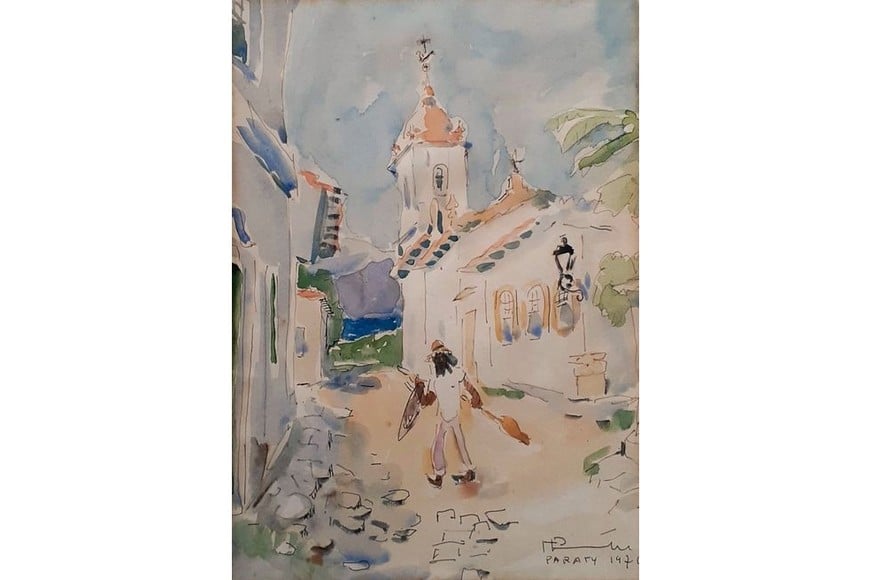 Una de las vistas de Paraty que plasmó Puccinelli. Foto: Gentileza AG Arte