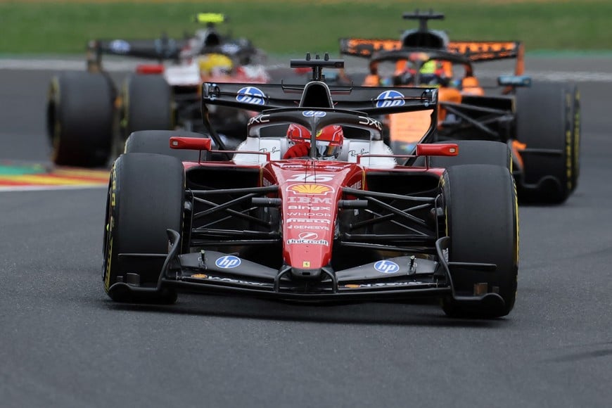 Formula One F1 - Belgian Grand Prix - Circuit de Spa-Francorchamps, Stavelot, Belgium - July 19, 2026
Ferrari's Charles Leclerc in action during the race REUTERS/Christian Hartmann