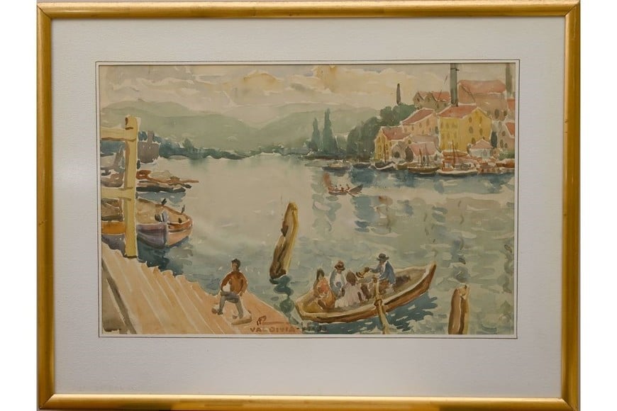 "Valdivia" una obra que permite entender el estilo de Puccinelli. Foto: Colección Santa Fe Arte