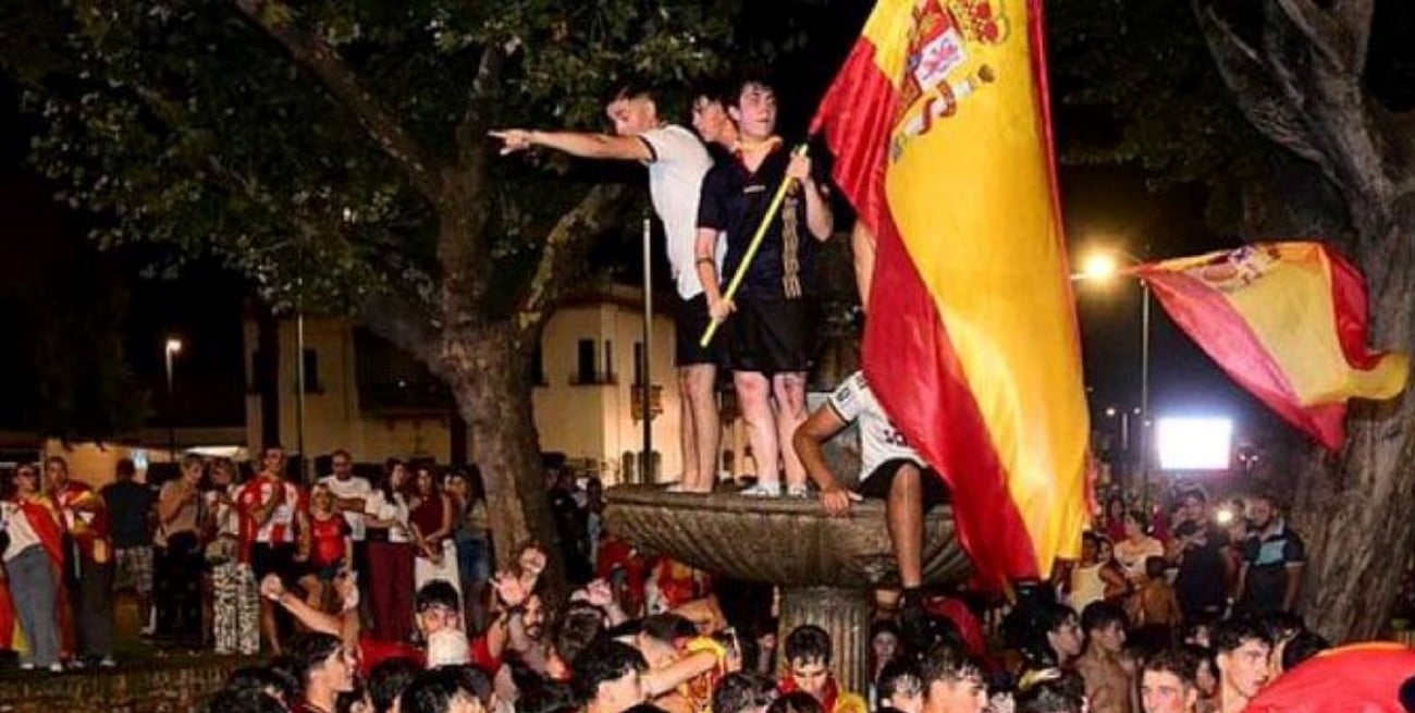 Murió un adolescente de 13 años durante los festejos por el título de España