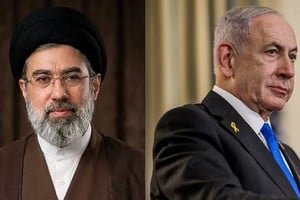 Mojtabá Jameneí (o Mochtaba Khamenei), actual líder supremo de la República Islámica de Irán, comparte imagen con el premier israelí Benjamin Netanyahu. Actores principales de un conflicto existencial.