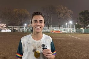 Rocío Serra valoró el trabajo de su equipo en el primer duelo con ADIUR. Foto: Bianca Ossola.