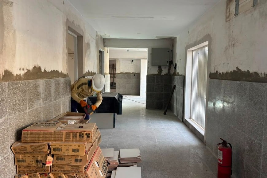 La intervención edilicia en el efector de Granadero Baigorria, que cuenta con una inversión superior a los 223 millones de pesos, ya se encuentra en su etapa final.