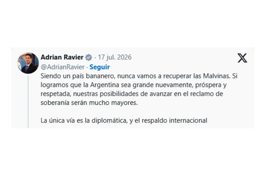 El vocero negó críticas a la Selección por la bandera con el reclamo de soberanía sobre Malvinas.