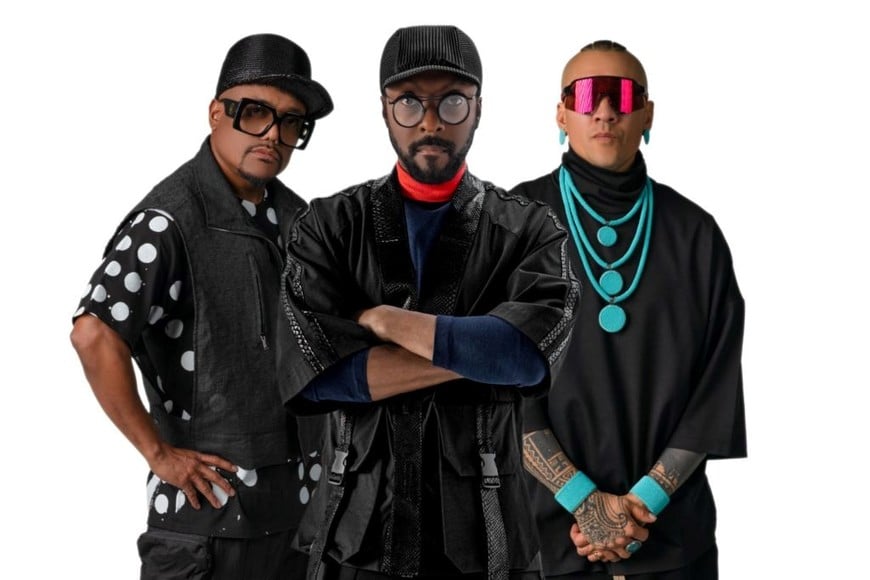 Black Eyed Peas vuelve a Argentina después de 16 años: Apl.de.ap (Allan Pineda Lindo), will.i.am (William James Adams Jr.) y Taboo (Jaime Luis Gómez)