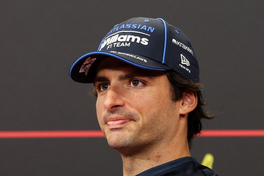 Formula One F1 - Hungarian Grand Prix - Hungaroring, Budapest, Hungary - July 23, 2026
Williams' Carlos Sainz Jr. during the press conference REUTERS/Bernadett Szabo