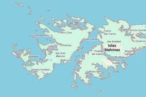 Así se ve el mapa desde Argentina.