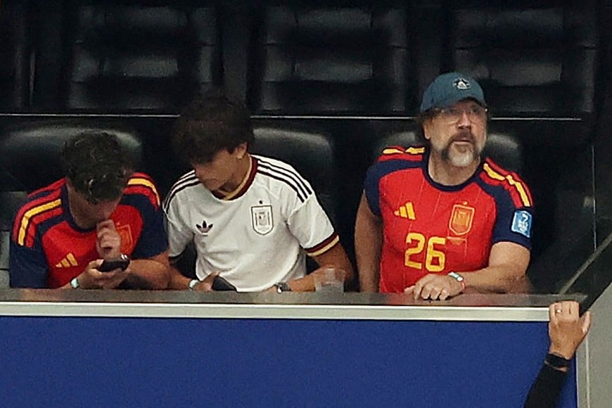 Soccer Football - FIFA World Cup 2026 - Semi Final - France v Spain - Dallas Stadium, Arlington, Texas, U.S. - July 14, 2026
Actor Javier Bardem in the stands during the match IMAGN IMAGES via Reuters/Tim Heitman