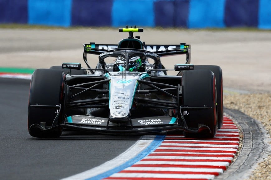 Formula One F1 - Hungarian Grand Prix - Hungaroring, Budapest, Hungary - July 24, 2026
Mercedes reserve driver Frederik Vesti during practice REUTERS/Bernadett Szabo