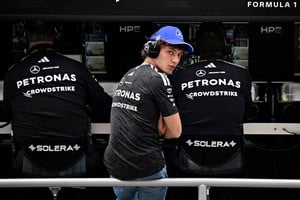 Formula One F1 - Hungarian Grand Prix - Hungaroring, Budapest, Hungary - July 24, 2026
Mercedes' Andrea Kimi Antonelli at the pit wall ahead of practice REUTERS/Marton Monus TPX IMAGES OF THE DAY