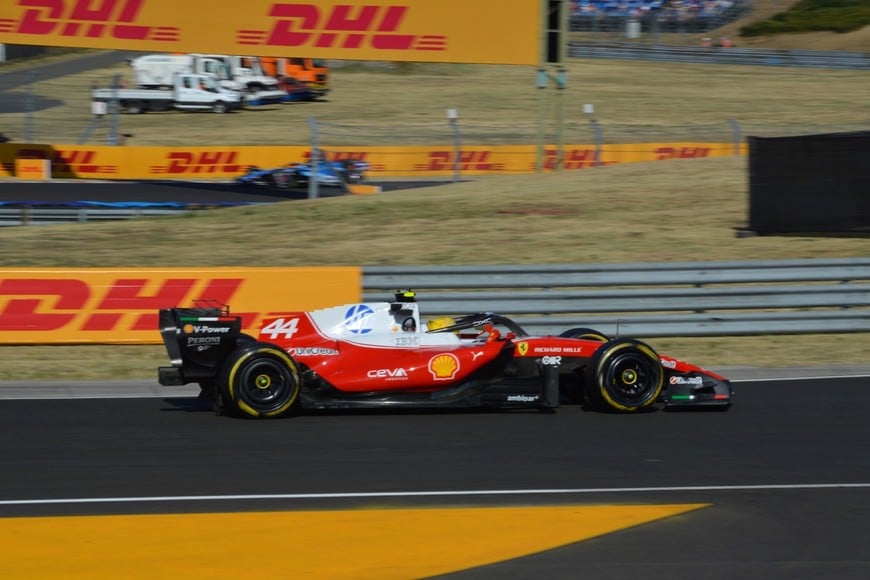 Hamilton mostró el potencial de Ferrari y busca su décima pole en Hungría. Crédito: El Litoral.