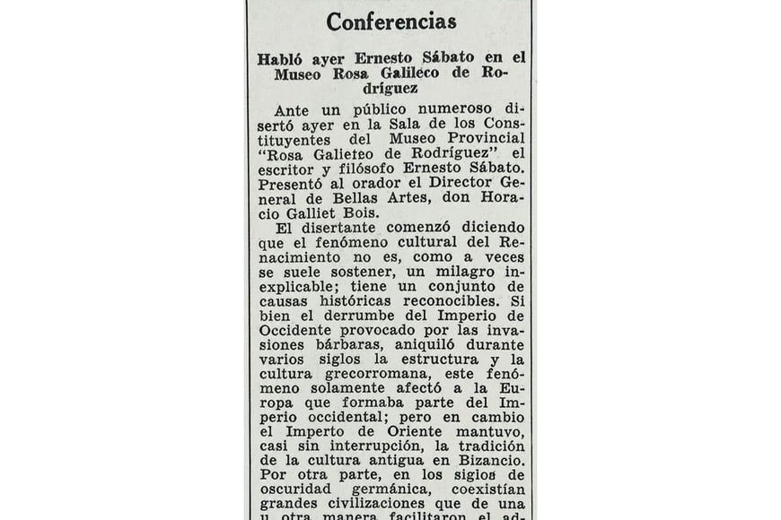 El recorte de El Litoral de 1946. Foto: Archivo